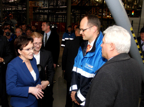 Premier Kopacz w fabryce BASF